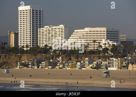 USA, California, Los Angeles, Santa Monica, Ocean Avenue buildings Stock Photo