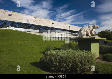 USA, California, Los Angeles, Miracle Mile District, La Brea Tar Pits, George C. Page Museum Stock Photo