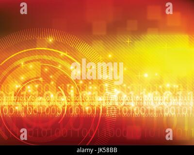 abstract technology background with hexagons and binary code. Background abstract. Stock Vector