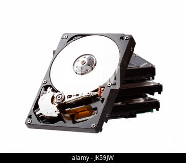 Hard drive isolated on white background. Stock Photo