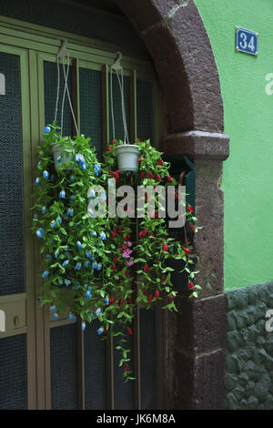 Italy, Sardinia, Western Sardinia, Bosa, doorway detail Stock Photo