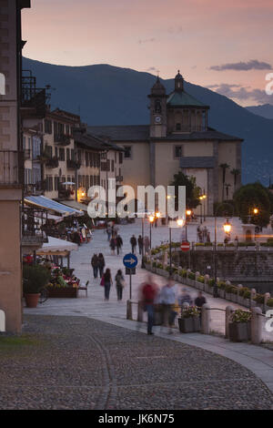 Lake Maggiore Italy Evening View Of The Western Shore Lake Maggiore 
