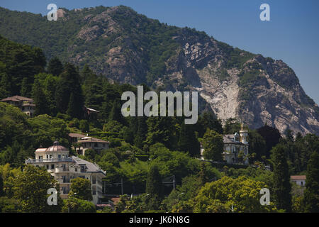 Italy, Piedmont, Lake Maggiore, Stresa, lakeside villas Stock Photo