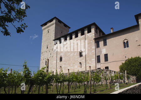 Italy, Lombardy, Lake Maggiore, Angera, La Rocca fortress Stock Photo