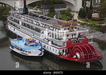 USA, Tennessee, Chattanooga, Delta Queen riverboat, Tennessee River Stock Photo