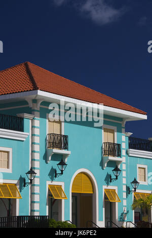 Puerto Rico, North Coast, Barceloneta, Prime Outlet Shopping Mall, building detail Stock Photo