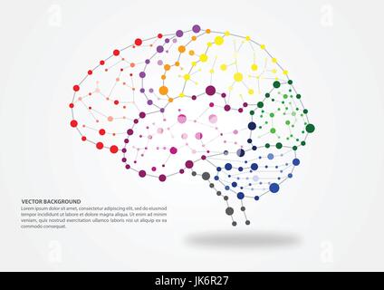 Brain mapping concept Stock Vector