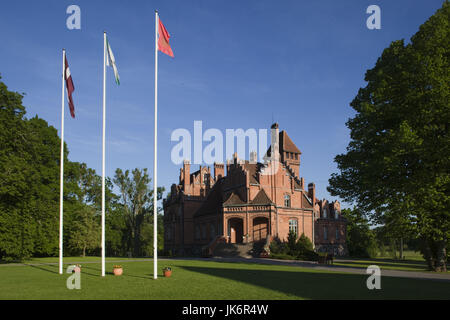 Latvia, Western Latvia, Kurzeme Region, Tukums, Jaunmoku Castle Stock Photo