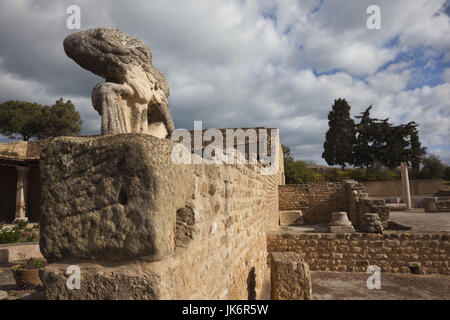 Tunisia, Tunis, Carthage, ruins of Roman-era Villas Stock Photo