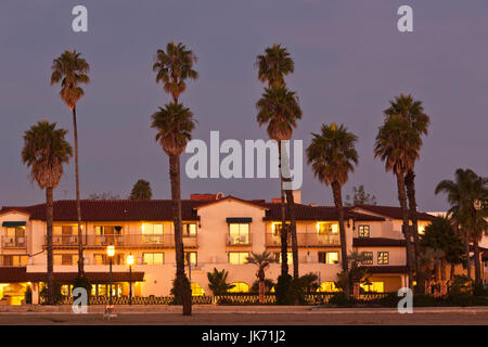 USA, California, Southern California, Santa Barbara, Cabrillo Boulevard, sunrise Stock Photo