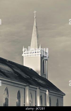 USA, California, Northern California, North Coast, Bodega, Saint Teresa of Avila Church featured in the film, The Birds by Alfred Hitchcock Stock Photo