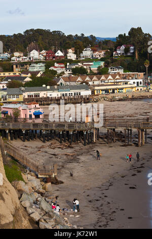 USA, California, Central Coast, Capitola, Capitola Pier Stock Photo