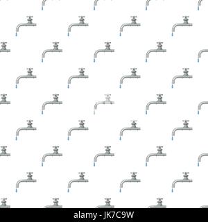 Dripping faucet pattern Stock Vector