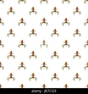 Parasite pattern seamless Stock Vector
