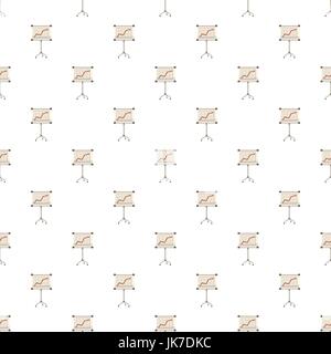 Presentation screen with graph pattern Stock Vector
