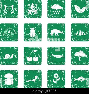 Nature items icons set, simple style Stock Vector Image & Art - Alamy