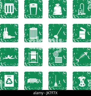 Cleaning icons set grunge vector Stock Vector Image & Art - Alamy