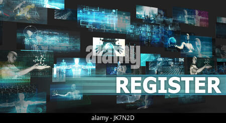 Register Presentation Background with Technology Abstract Art Stock ...