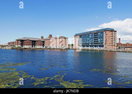 Apartments on the old Liverpool Docks Stock Photo