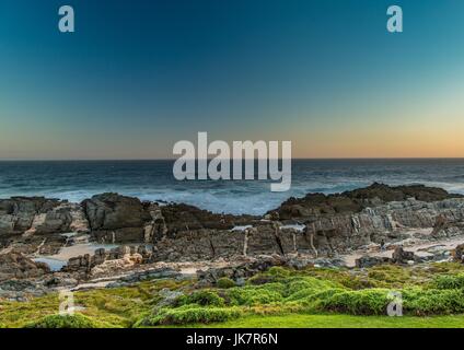 Evening landscape at the Tsitsikamma National Park and the Otter Trail in South Africa during summer Stock Photo