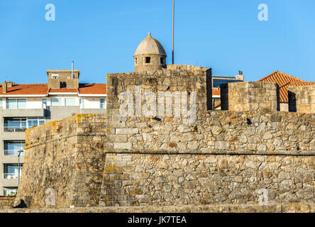 Sao Joao da Foz Fortress in Foz do Douro district of Porto city, second largest city in Portugal Stock Photo