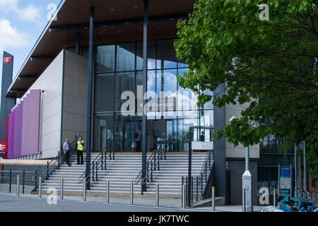 Northampton train station front entrance Stock Photo