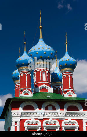 Russia, Yaroslavl Oblast, Golden Ring, Uglich, Uglich Kremlin, Church of Saint Dmitry on the Blood Stock Photo