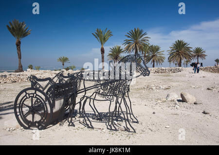 Israel, North Coast, Megiddo, Megiddo National Park, also known as Armageddon, ruins of ancient city Stock Photo