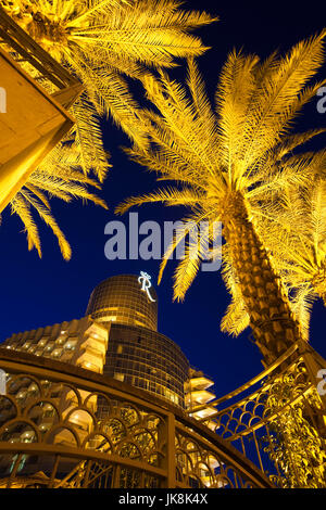 Israel, Dead Sea, Ein Bokek, Royal Rimonim Dead Sea Hotel, evening Stock Photo