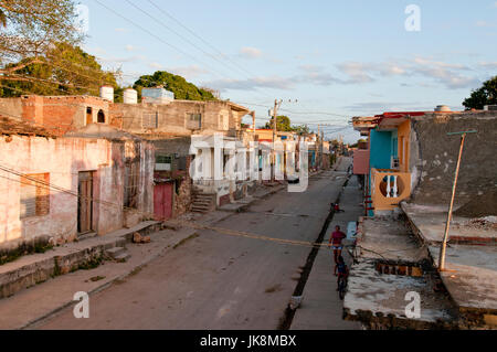 run-down section of Trinidad Cuba Stock Photo