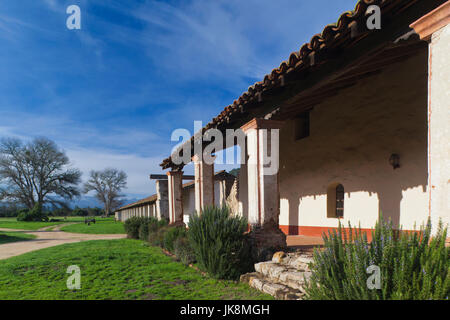 USA, California, Southern California, Lompoc, La Purisima State Historic Mission Park, exterior Stock Photo