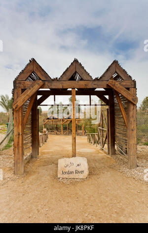 Jordan, Jordan River Valley, Bethany-Beyond-The-Jordan-Al-Maghtas, Baptismal site of Jesus Christ, Jordan River Stock Photo