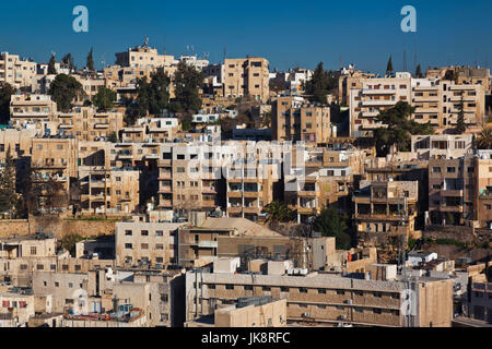 Jordan, Amman, elevated view of central Amman Stock Photo