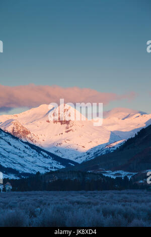 USA, Colorado, Crested Butte, Ruby Range Mountains, dawn Stock Photo