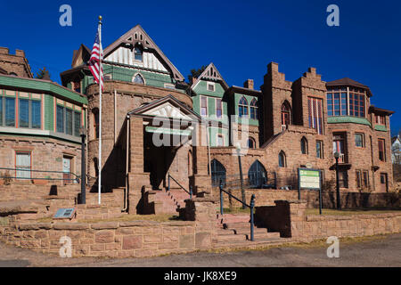 USA, Colorado, Manitou Springs, Miramont Castle Stock Photo