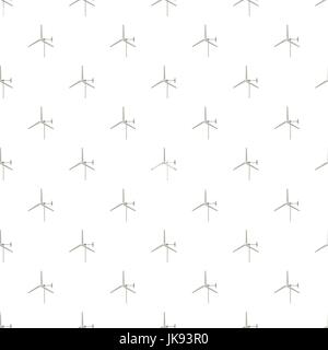 Windmill for electric power production pattern Stock Vector