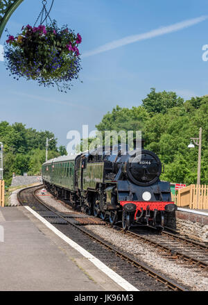 Corfe Castle railway station Stock Photo