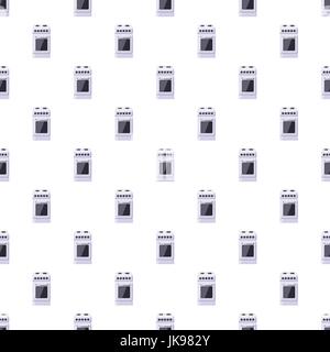 Stove for cooking pattern Stock Vector