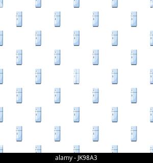 White refrigerator with separate freezer pattern Stock Vector