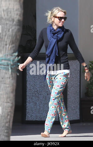 BRENTWOOD, CA - APRIL 3: Naomi Watts with her friends at the beach in Brentwood, California on April 3, 2014. Credit: John Misa/MediaPunch Stock Photo