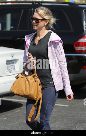 BRENTWOOD, CA - APRIL 15: Naomi Watts seen leaving yoga class in Brentwood, California on April 15, 2014. Credit: John Misa/MediaPunch Stock Photo