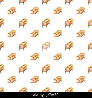 Baby bed pattern Stock Vector