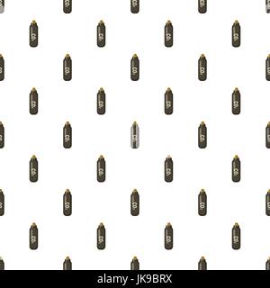Bottle with CO2 gas pattern Stock Vector
