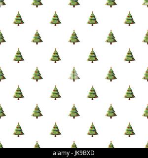 Christmas tree pattern Stock Vector