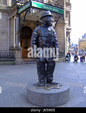Citizen Firefighter, Gordon Street, Glasgow. Stock Photo
