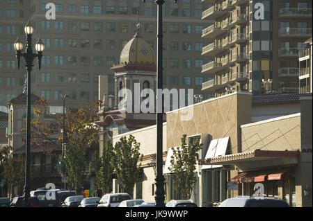 USA, Missouri, Kansas City, Häuserfassaden, Einkaufscenter Stock Photo
