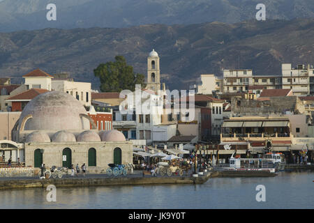 Griechenland, Kreta, Chania, Hafen, Touristen, Kutschen, Stock Photo