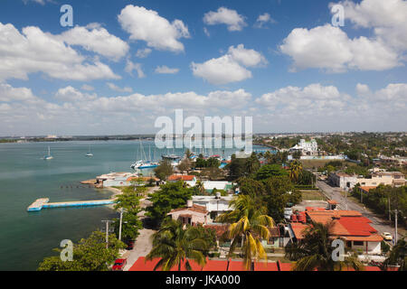 Cuba, Cienfuegos Province, Cienfuegos, Punta Gorda, elevated view Stock Photo