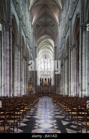 France, Picardy Region, Somme Department, Amiens, Cathedrale Notre Dame cathedral, interior