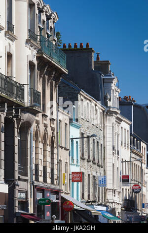 France, Normandy Region, Manche Department, Cherbourg-Octeville, buildings along rue Mahieu Stock Photo